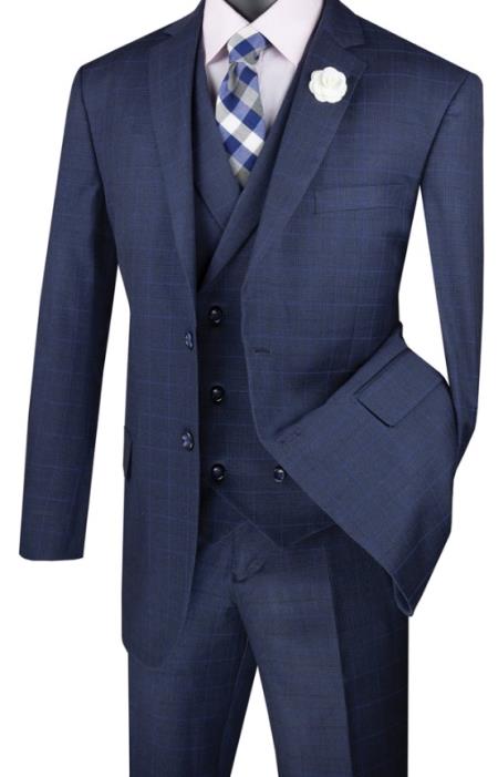 Big and Tall Suits - Navy Suit For Big Men - Large Men Sizes