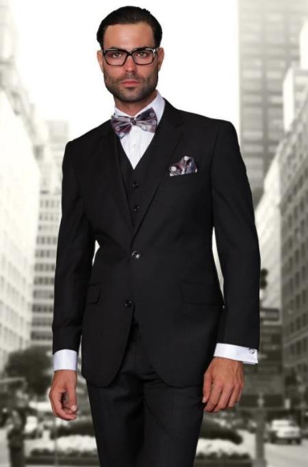 Big and Tall Suits - Black Suit For Big Men - Large Men Sizes