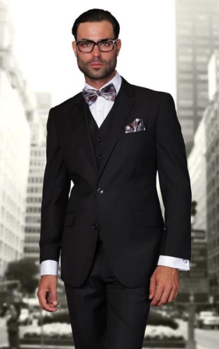 Big and Tall Suits - Black Suit For Big Men - Large Men Sizes