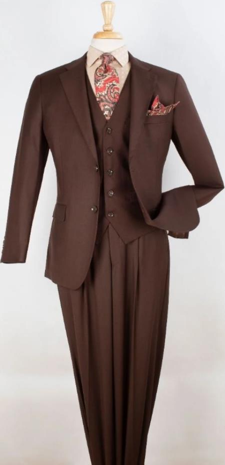 Big and Tall Suits - Brown Suit For Big Men - Large Men Sizes