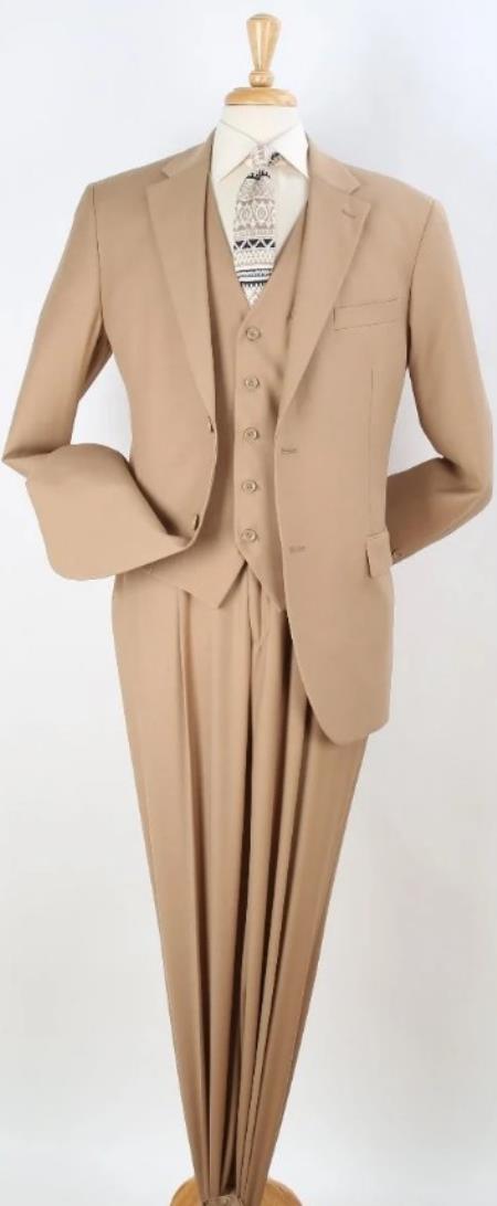 Big and Tall Suits - Camel Suit For Big Men - Large Men Sizes