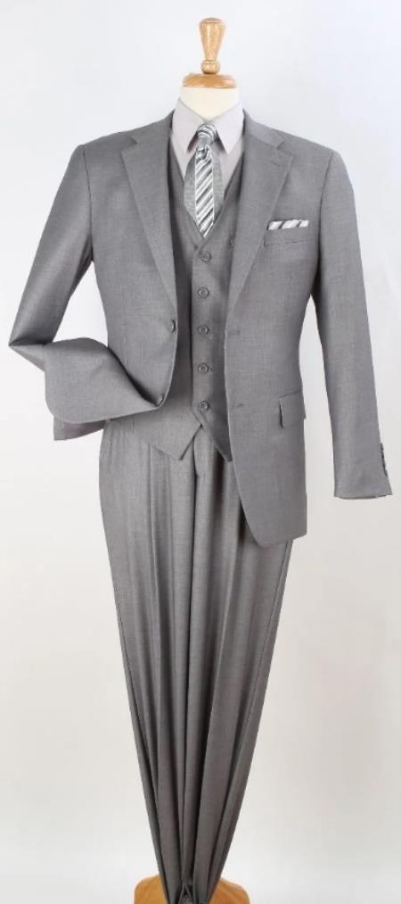 Big and Tall Suits - Light Grey Suit For Big Men - Large Men Sizes