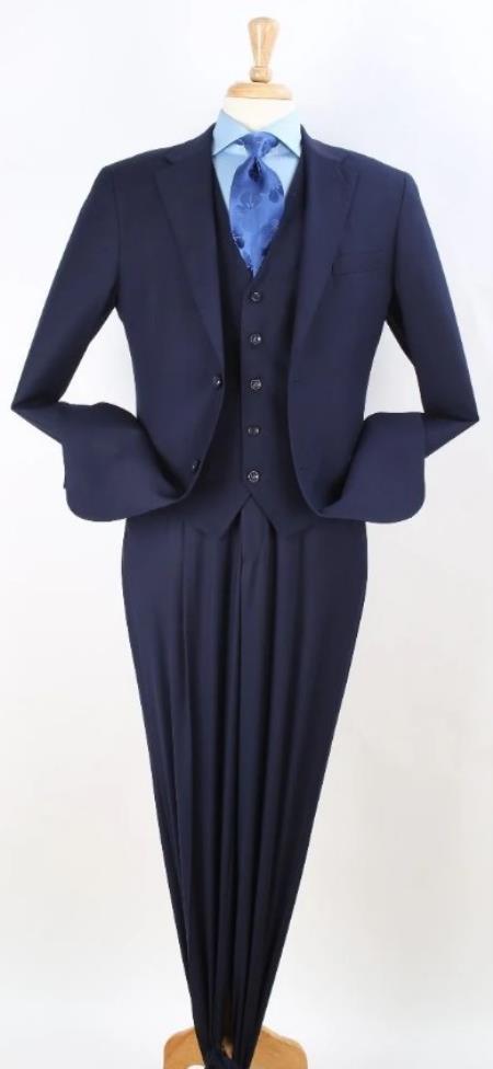 Big and Tall Suits - Navy Suit For Big Men - Large Men Sizes