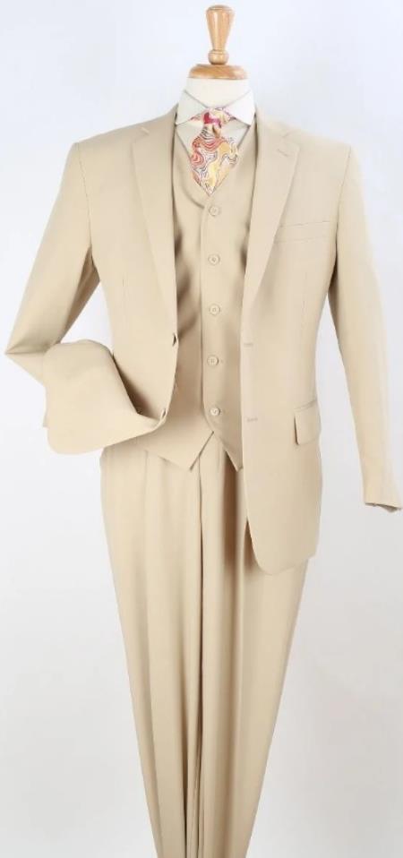 Big and Tall Suits - Tan Suit For Big Men - Large Men Sizes