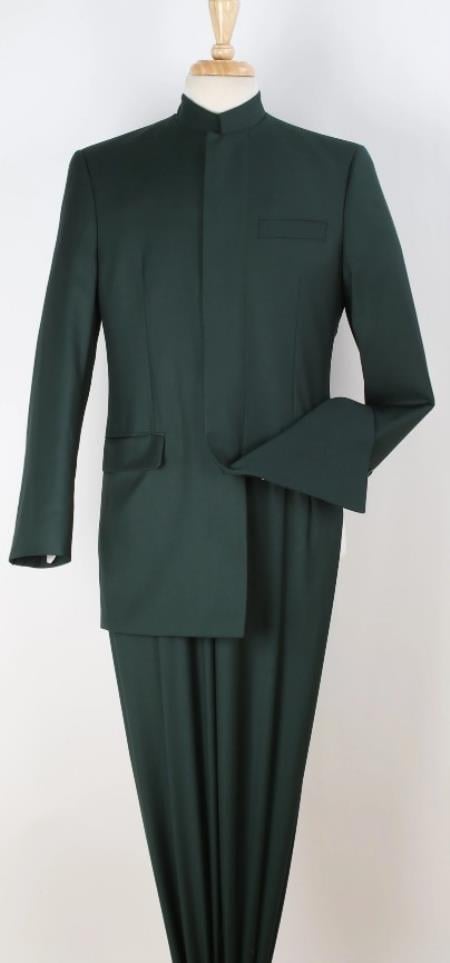 Big and Tall Suits - Hunter Green Suit For Big Men - Large Men Sizes