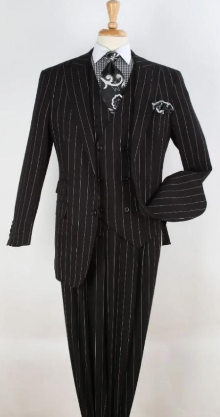 Big and Tall Suits - Black Suit For Big Men - Large Men Sizes