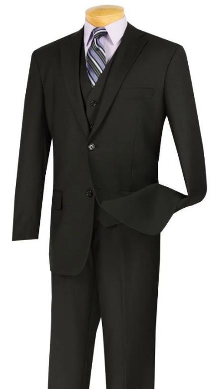 Big and Tall Suits - Black Suit For Big Men - Large Men Sizes