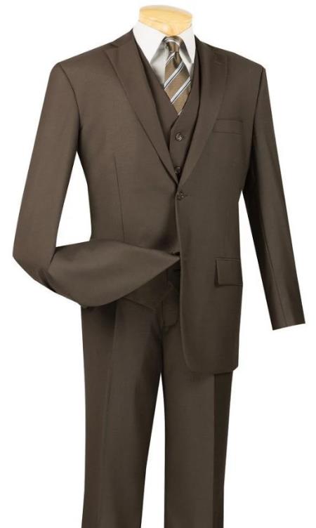 Big and Tall Suits - Brown Suit For Big Men - Large Men Sizes