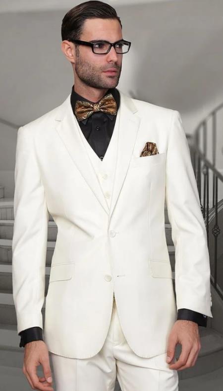 Big and Tall Suits - Ivory Suit For Big Men - Large Men Sizes