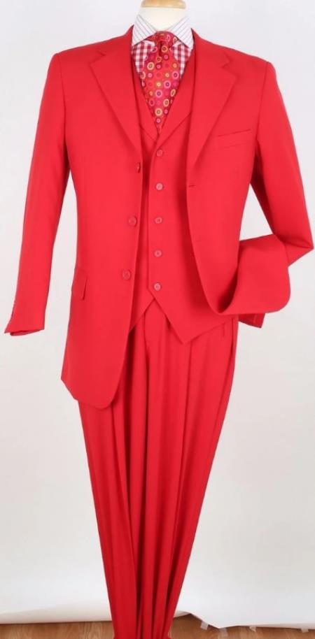 Big and Tall Suits - Red Suit For Big Men - Large Men Sizes