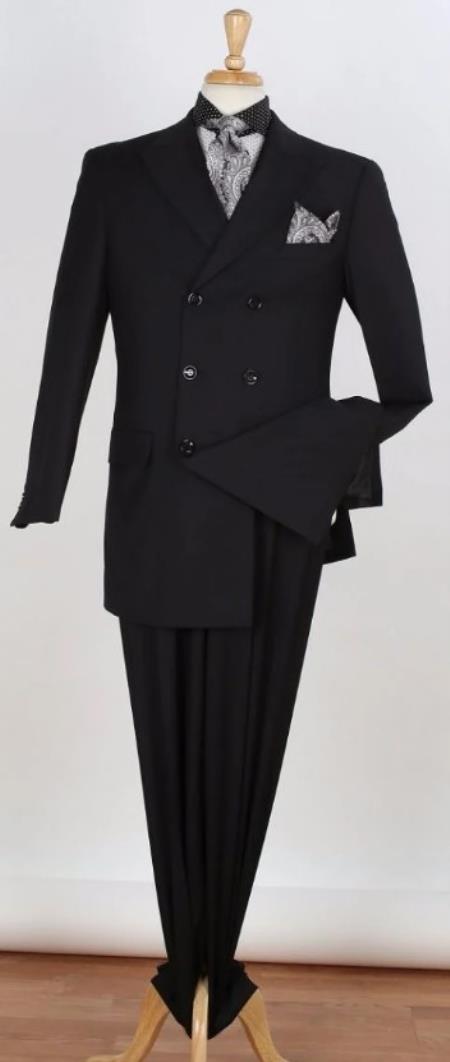 Big and Tall Suits - Black Suit For Big Men - Large Men Sizes