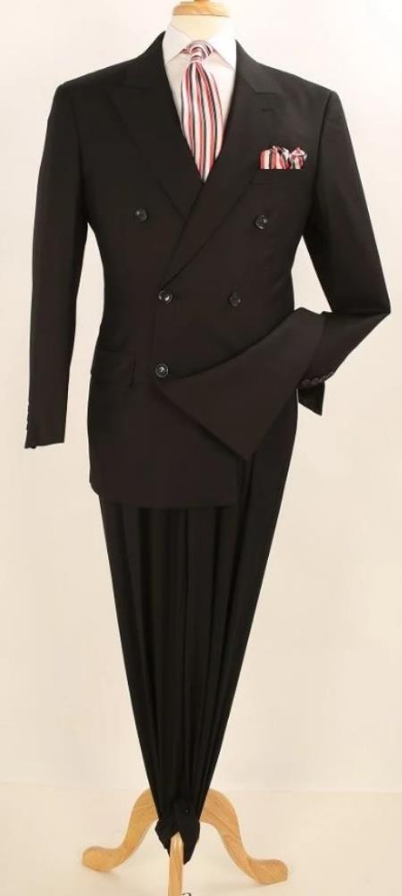 Big and Tall Suits - Black Suit For Big Men - Large Men Sizes