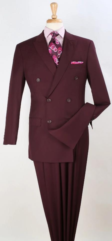 Big and Tall Suits - Burgundy Suit For Big Men - Large Men Sizes