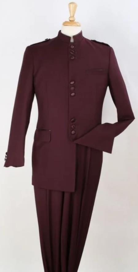 Big and Tall Suits - Burgundy Suit For Big Men - Large Men Sizes