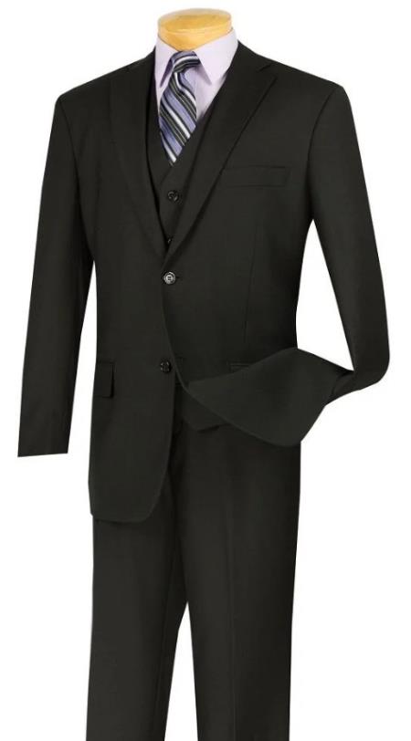 Big and Tall Suits - Black Suit For Big Men - Large Men Sizes