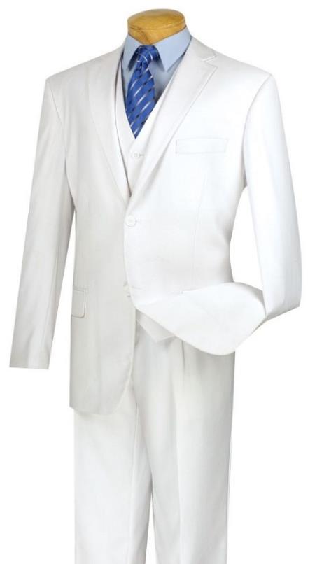 Big and Tall Suits - White Suit For Big Men - Large Men Sizes