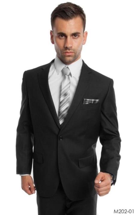 Big and Tall Suits - Black Suit For Big Men - Large Men Sizes