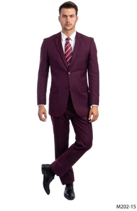 Big and Tall Suits - Burgundy Suit For Big Men - Large Men Sizes