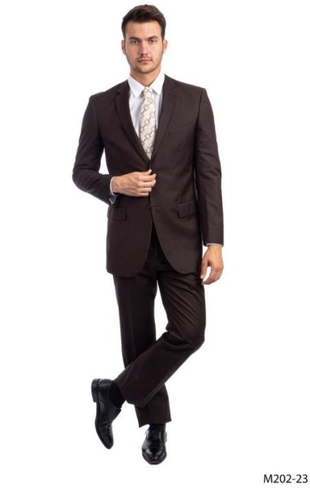 Big and Tall Suits - Chocolate Suit For Big Men - Large Men Sizes