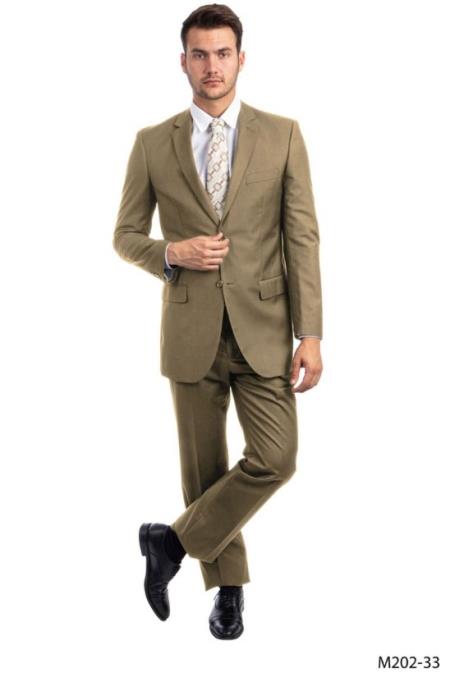 Big and Tall Suits - Dark Taupe Suit For Big Men - Large Men Sizes