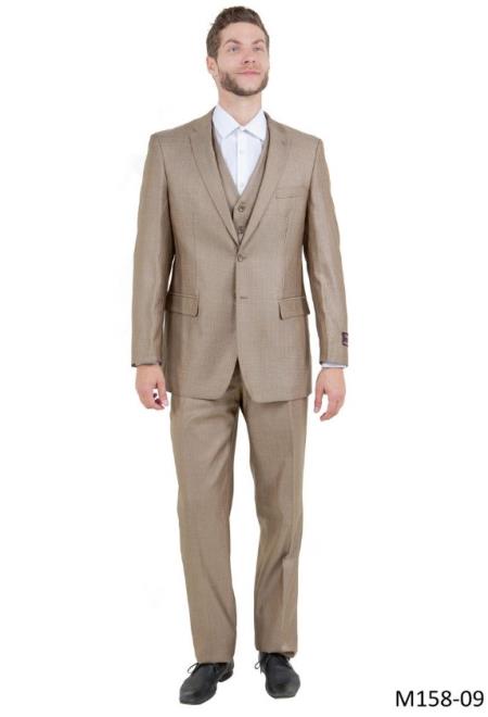 Big and Tall Suits Dark Tan Royal Suit For Big Men - Large Men Sizes