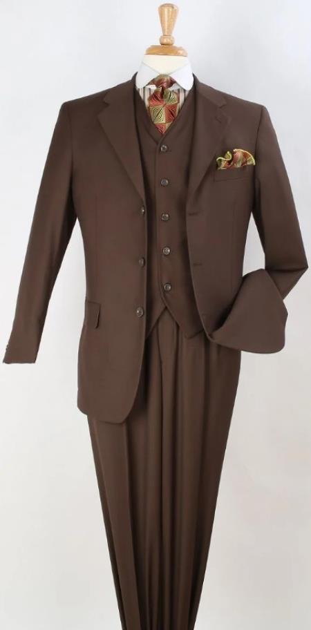 Big and Tall Suits - Cocoa Suit For Big Men - Large Men Sizes