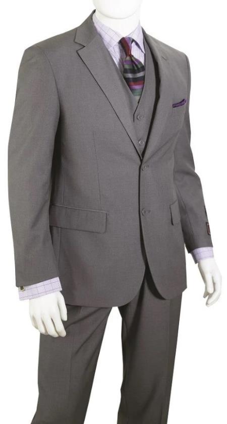 Big and Tall Suits - Light Grey Suit For Big Men - Large Men Sizes