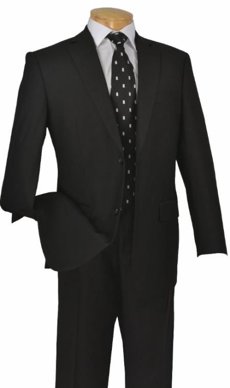 Big and Tall Suits - Black Suit For Big Men - Large Men Sizes