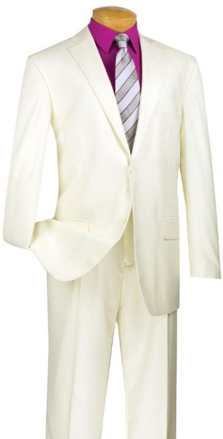 Big and Tall Suits - Ivory Suit For Big Men - Large Men Sizes