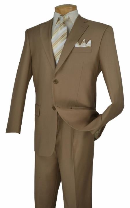 Big and Tall Suits - Khaki Suit For Big Men - Large Men Sizes