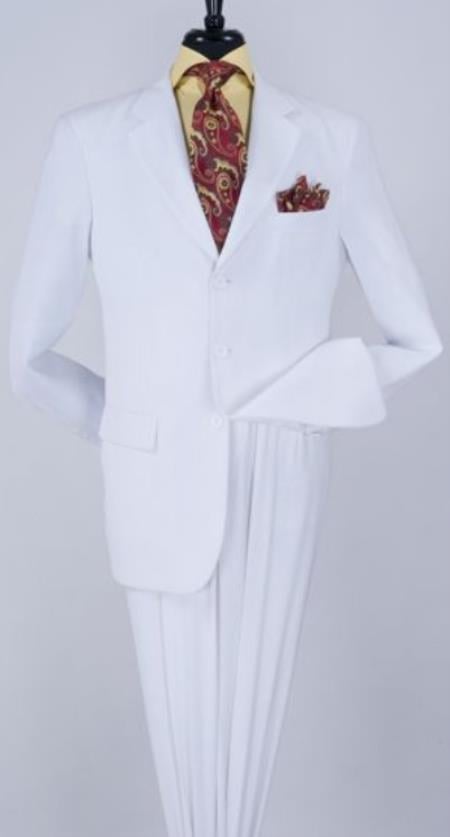 Big and Tall Suits - White Suit For Big Men - Large Men Sizes