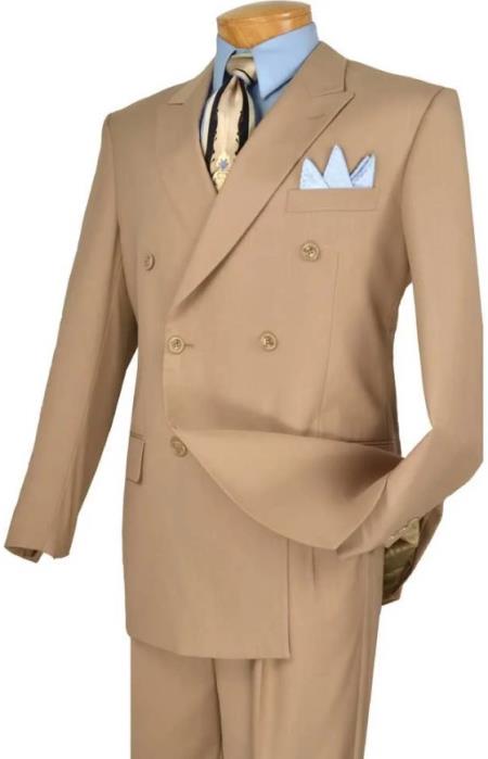 Big and Tall Suits - Beige Suit For Big Men - Large Men Sizes