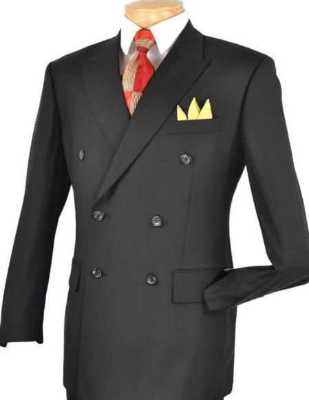 Big and Tall Suits - Black Suit For Big Men - Large Men Sizes