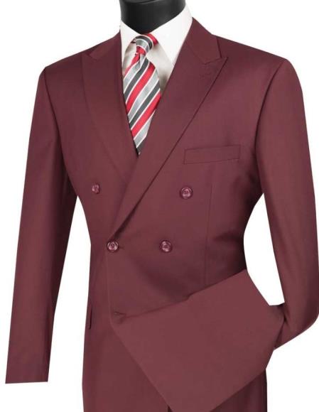 Big and Tall Suits - Burgundy Suit For Big Men - Large Men Sizes