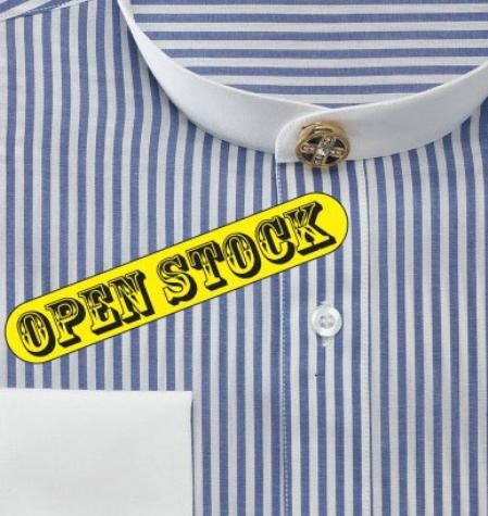 SKUGF721 Men's Fancy Banded Collar French Cuff Shirt $49