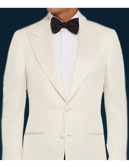 Men's Spectre James Bond 1 Button White Tuxedo