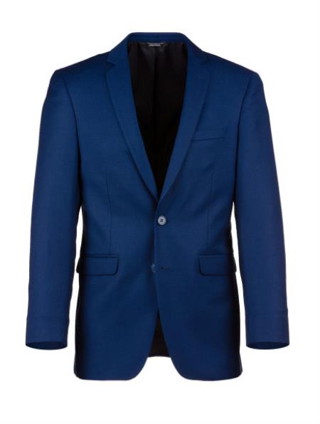 Men's Bright Blue Notch Lapel Suit