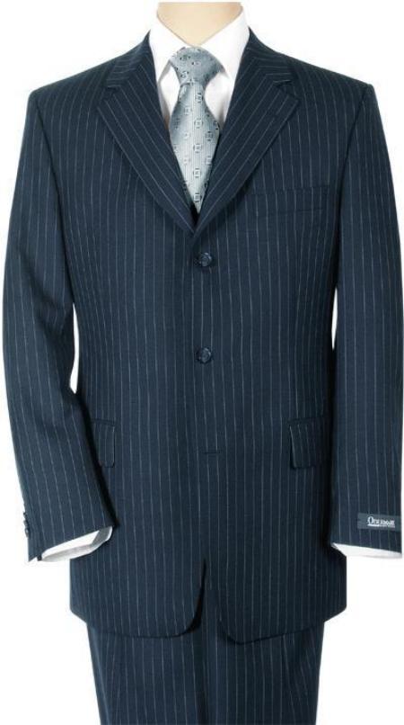 Navy Blue 3 Buttons premier quality italian fabric Suit