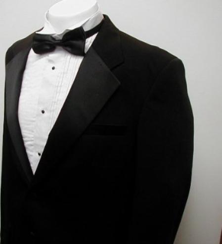 Black Tuxedo Rental New Two Button Black / Blazer / Sport co