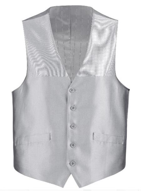 Men's Suit Vest Grey (Shark Skin)