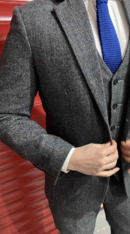 Mens Winter Suit - Suit For Cold Weather - Winter Color Twee