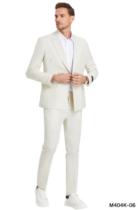 Linen Suit - Double Breasted Style Suit - Summer Suit