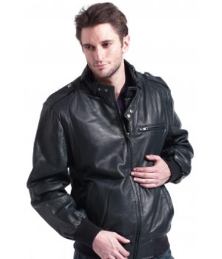 Mens Brown Member'S Only Lambskin Leather Jacket A Gorgeous Lambskin ...