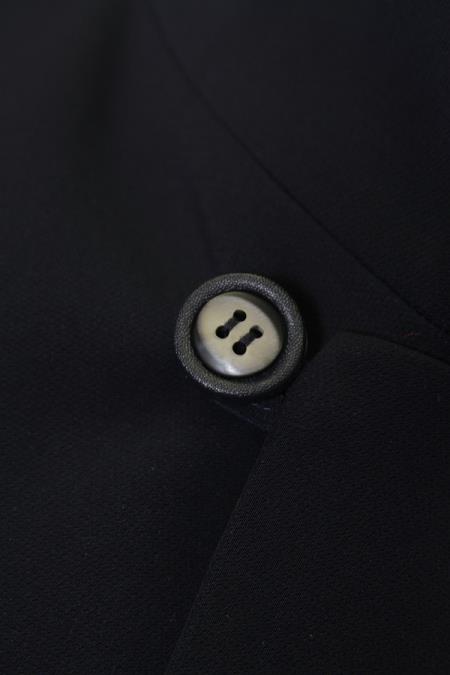 Hidden buttons ~ Navy Plush MicroFiber Maxi-Length Overcoat