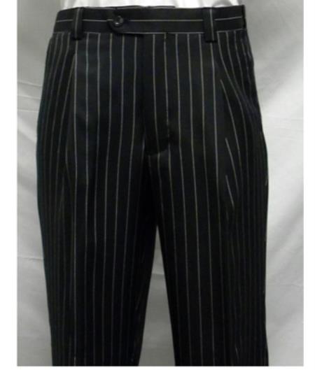 black pinstripe pants mens