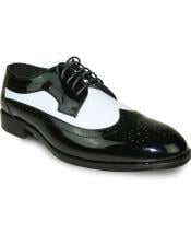 black white patent leather shoes