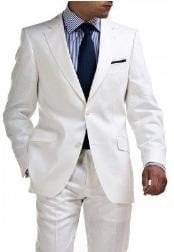  Mens & Boys Sizes Light Weight 2 Button Linen Suit - All