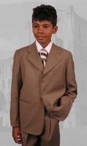  Kids B100 Camel ~ Boys Dress Suit Hand Made Perfect for toddler