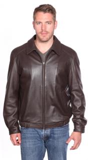 Alden Leather Jacket Dark Brown