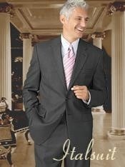  Charcoal 2 Button Wool 2pc Suit Super 150s with Hand Pick Stitch